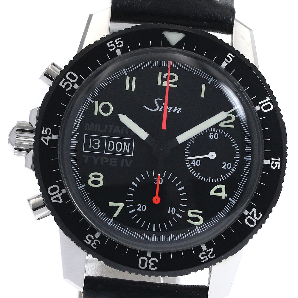 ジン SINN 103.A クロノグラフ デイト ブラックSS メンズ 自動巻き 103シリーズ ファッション ジン SINN 103.A クロノグラフ デイト