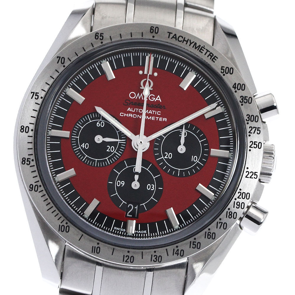オメガ OMEGA 3506.61 スピードマスター シューマッハ レジェンド デイト クロノグラフ 自動巻き メンズ _894995【中古】