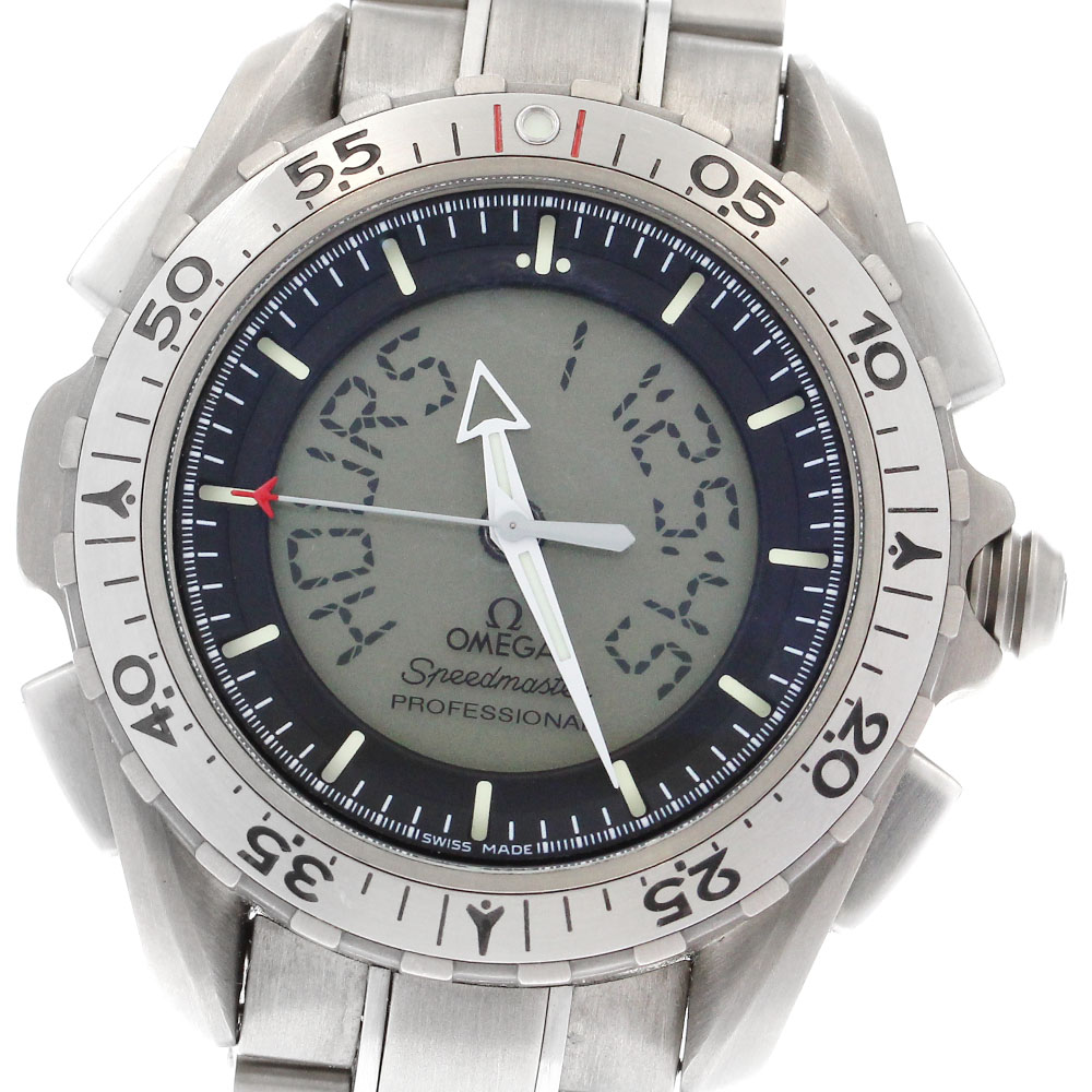 オメガ OMEGA スピードマスター プロフェッショナル X-33 クォーツ Speedmaster X-33 マーズタイマー 45 mm, チタン - 318.90.45.79