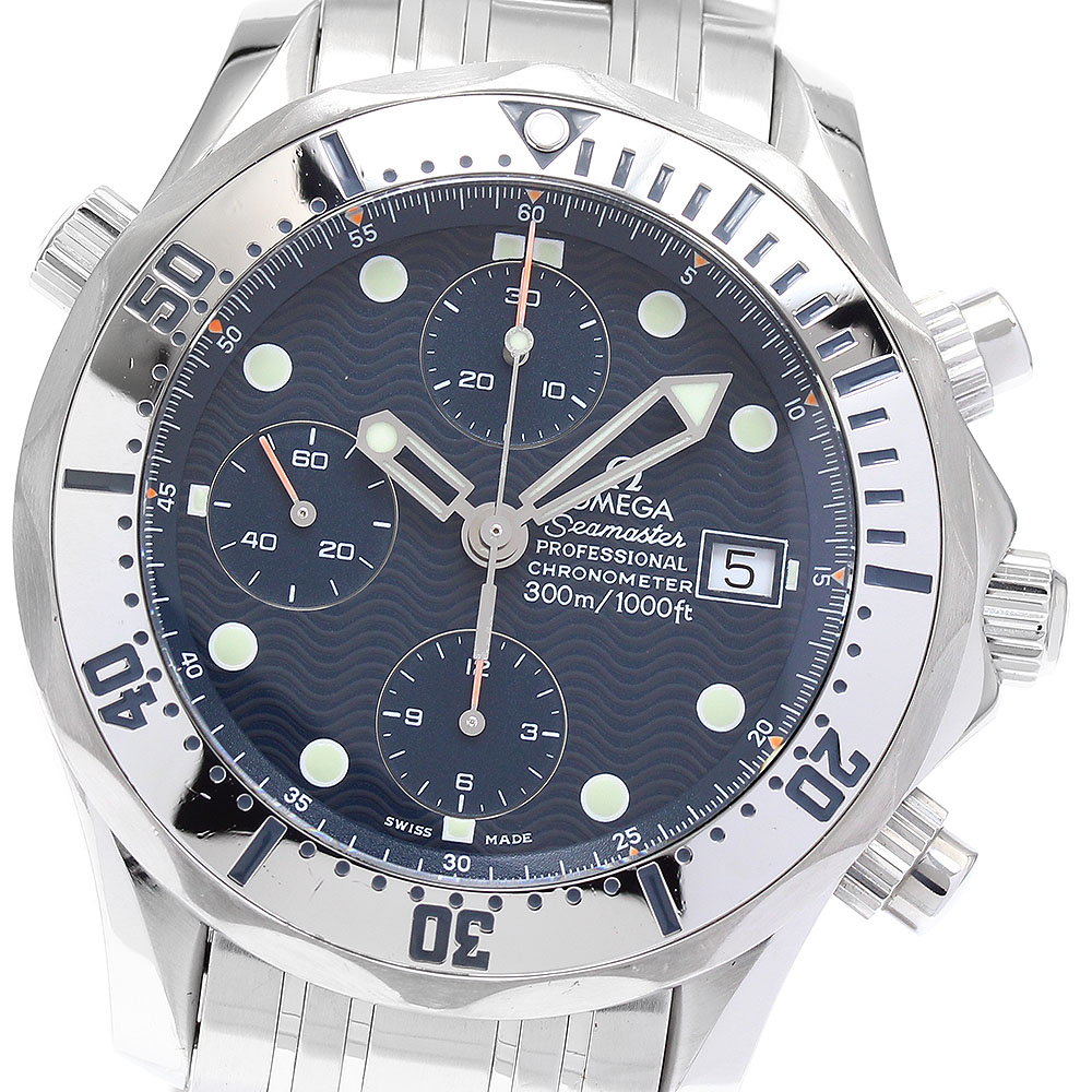 【美品・稼働品】オメガ OMEGA シーマスター 300 デイト 2582.80 楽天市場】【OMEGA】オメガ シーマスター300 クロノグラフ デイト