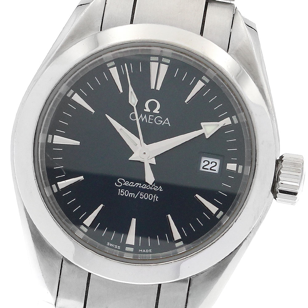 美品 オメガ レディース 2577.30 OMEGA Seamaster OMEGA オメガ 2577.70 シーマスター アクアテラ デイト クォーツ