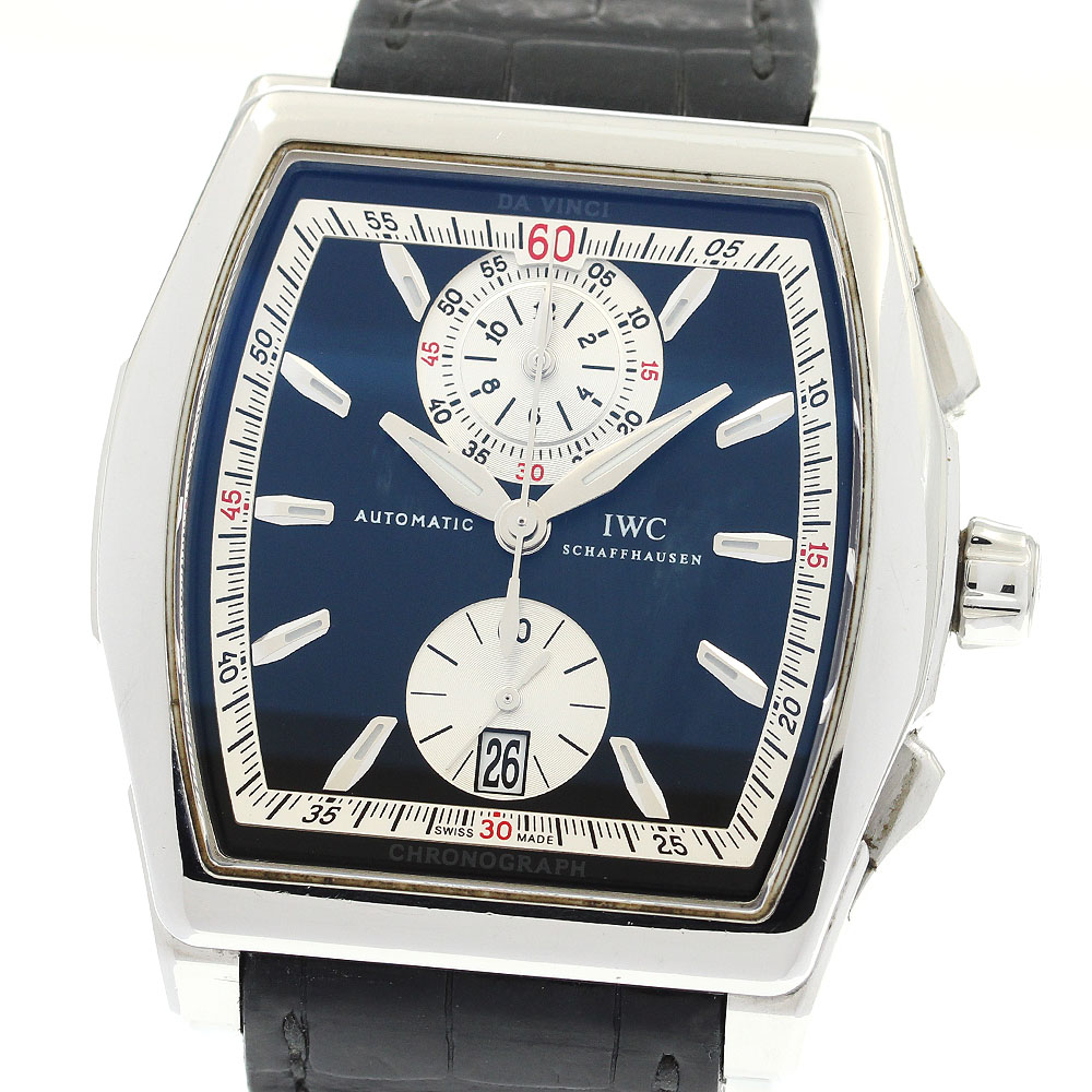 IWC SCHAFFHAUSEN IW376403 ダ・ヴィンチ クロノグラフ 自動小銃一巻き メンズ _891584【中古】 腕時計-メンズ腕時計