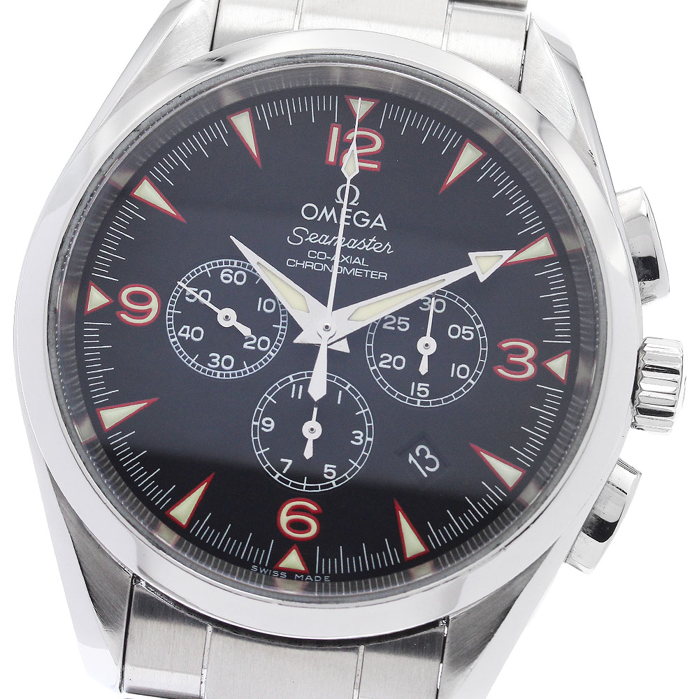 オメガ OMEGA 2512.54 シーマスター アクアテラ チャイナエクスプロラーズ リミテッド クロノグラフ 自動巻き メンズ 良品 _886708【中古】 296,010円