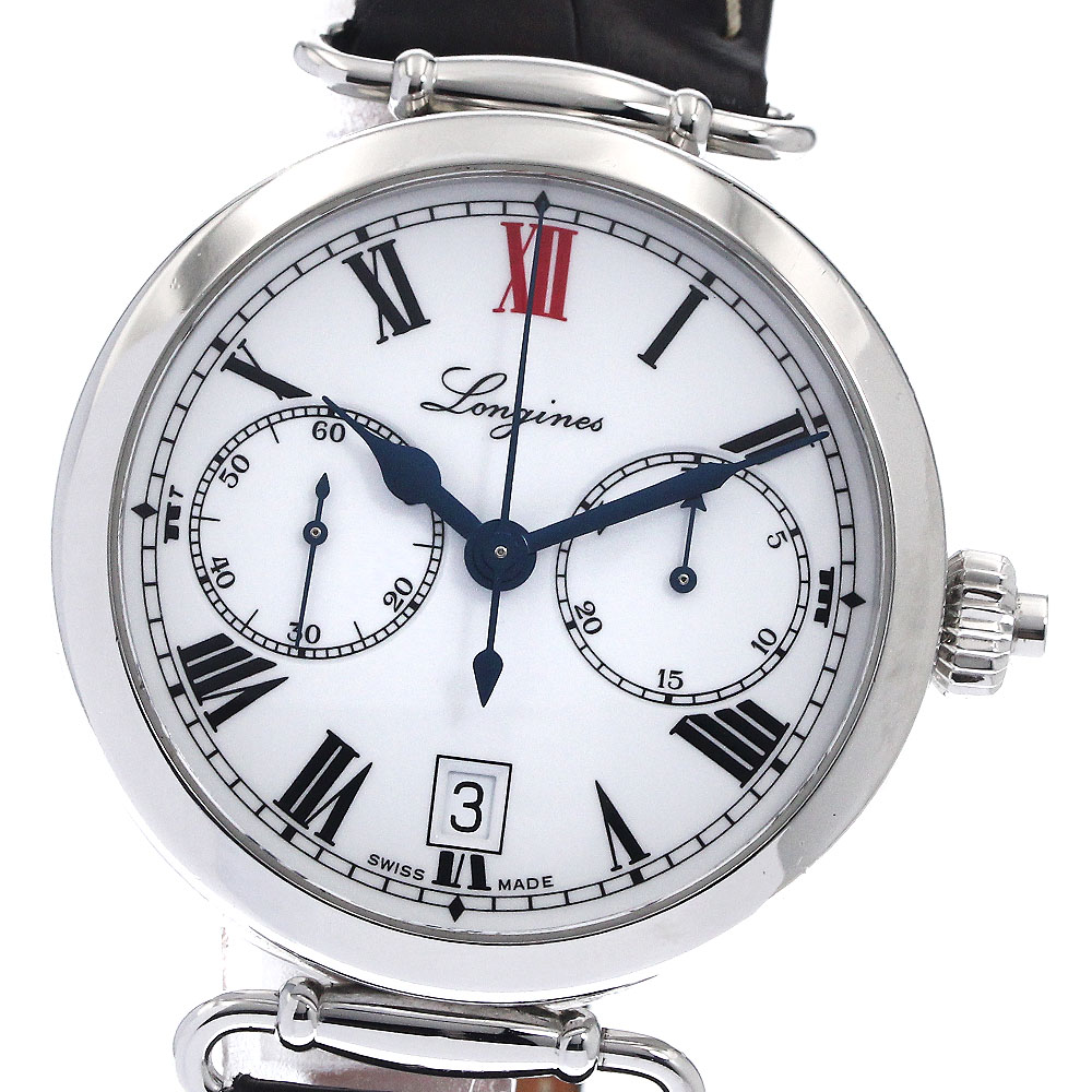 ロンジン LONGINES L2.776.4 ヘリテージコレクション ワンプッシュクロノ 自動巻き メンズ 保証書付き_891072【ev15】【中古】｜CLOSER