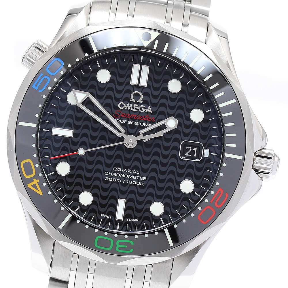 オメガ OMEGA 522.30.41.20.01.001 シ?ーマスタ?ー 300M? リオ2016 リミテッドエディショ?ン 自動巻き メンズ 良品 保証書付き_895589【中古】 266,310円