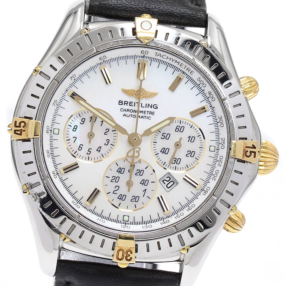 ブライト輪っか BREITLING B35312 シャドウフライバック クロノグラフ 自動小銃一巻き メンズ _889877【電子ボルト15】【中古】