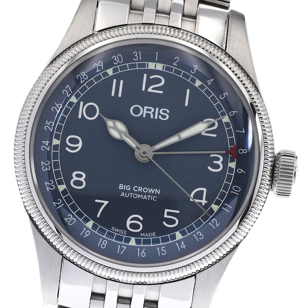 【稼働】オリス ポインターデイト ビッグクラウン 7463B 自動巻き 時計 楽天市場】【ORIS】オリス ポインターデイト ビッグクラウン