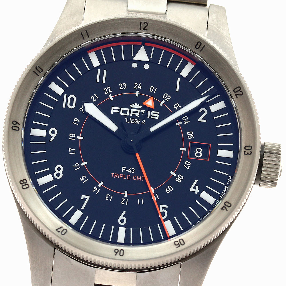楽天市場】FORTIS フォルティス フリーガーブラック24H 世界限定