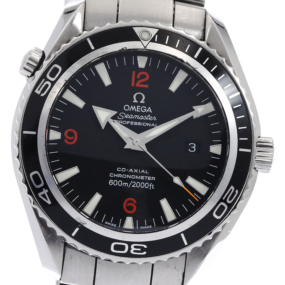 オメガ OMEGA 2200.51 シーマスター プラネットオーシャン デイト コーアクシャル 自動巻き メンズ _880936【中古】