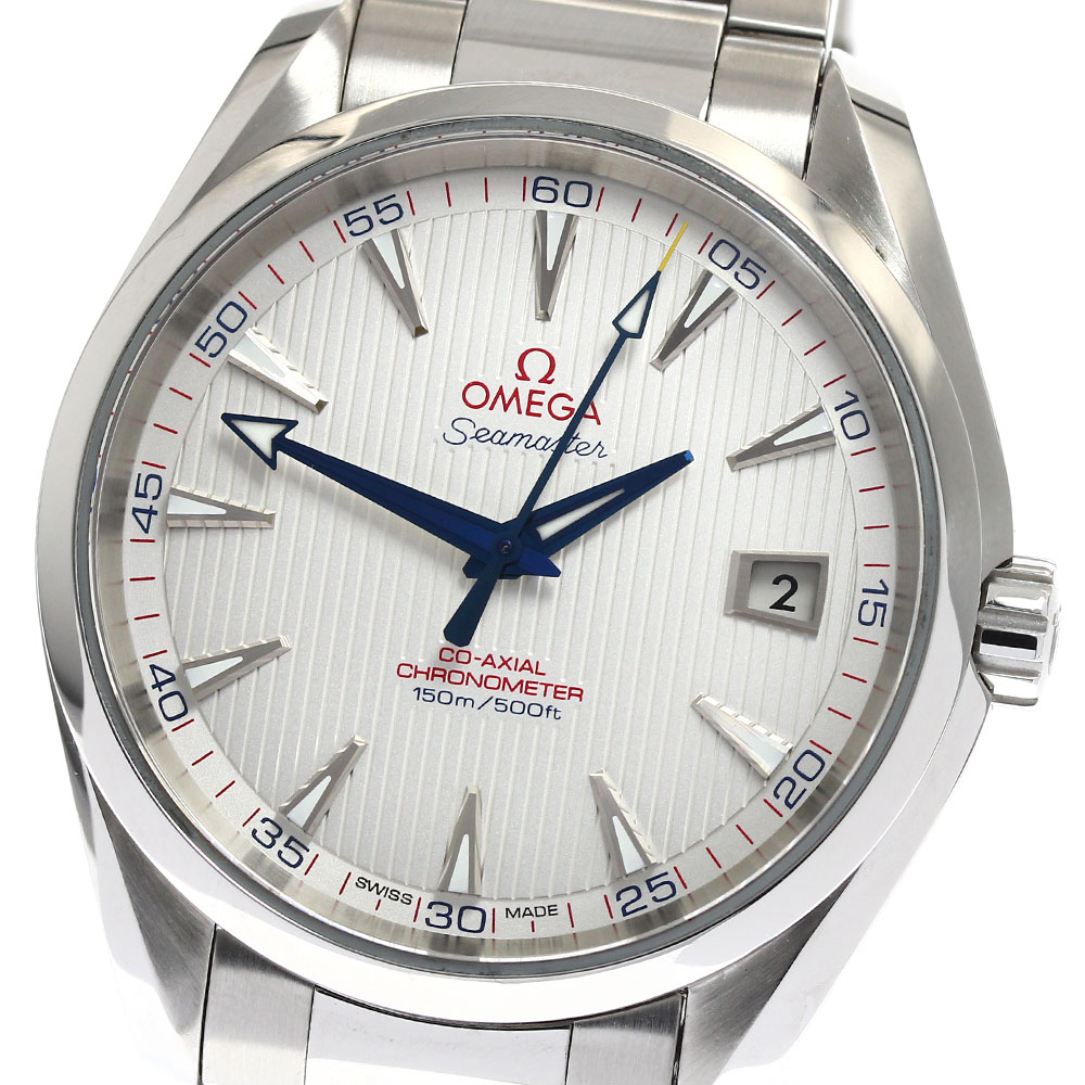 オメガ OMEGA 231.10.42.21.02.002 シーマスター アクアテラ コーアクシャル 自動巻き メンズ 美品 保証書付き_899077【中古】