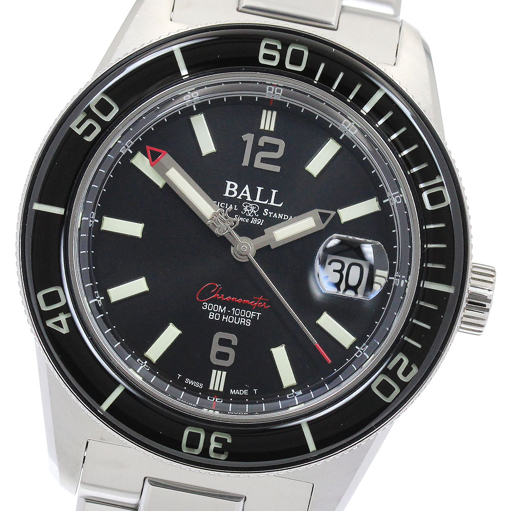 ボールウォッチ BALLWATCH DD3100A-S1C-BK エンジニアM スキンダイバー2 自動巻き メンズ 未使用品 保証書付き_899260【中古】