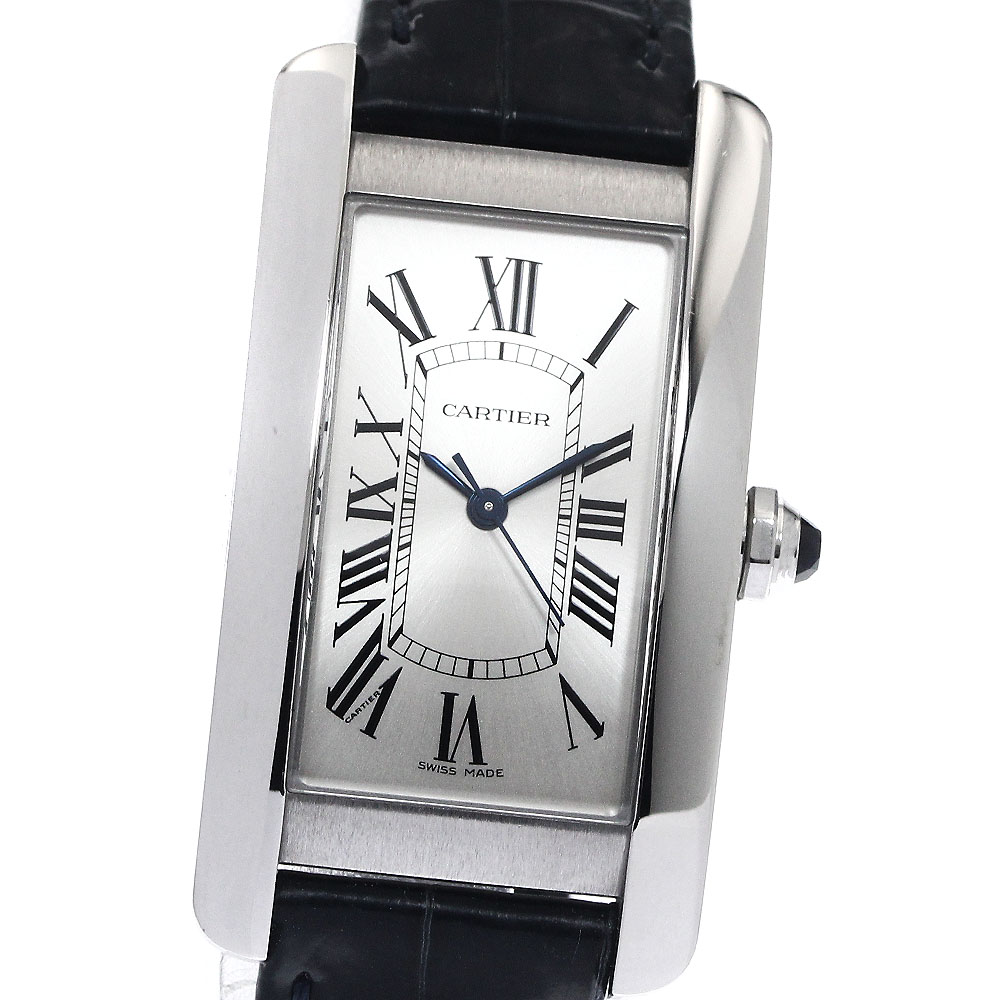 カルティエ CARTIER WSTA0017 貯蔵タンクアメリカンMM 自動小銃一巻き ボーイズ お墨付き付き添い人_894876【中古】