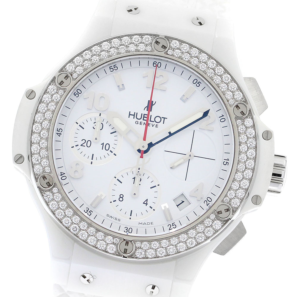 ウブロ HUBLOT 342.CL.230.RW.114 ビッグバン ダイヤベゼル 自動巻き メンズ 良品 保証書付き_899700【中古】