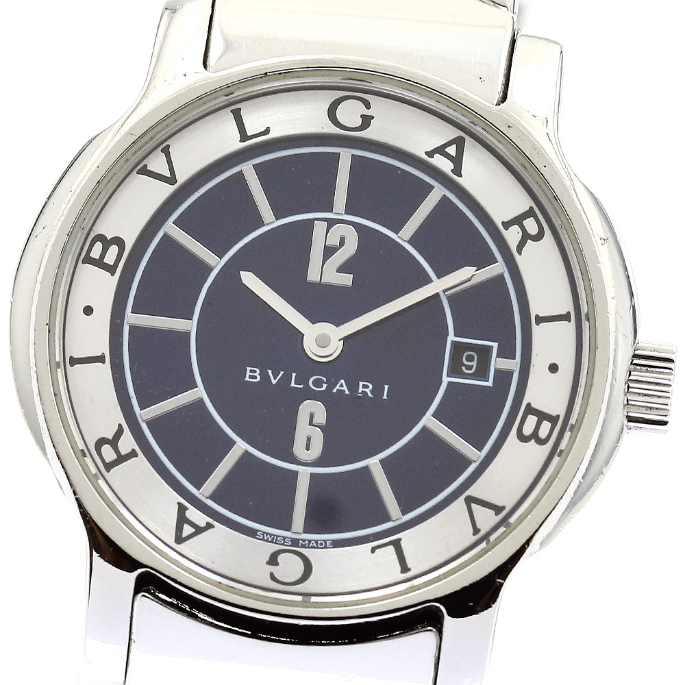 ブルガリ BVLGARI ST29S ソロテンポ デイト クォーツ レディース _888276【中古】