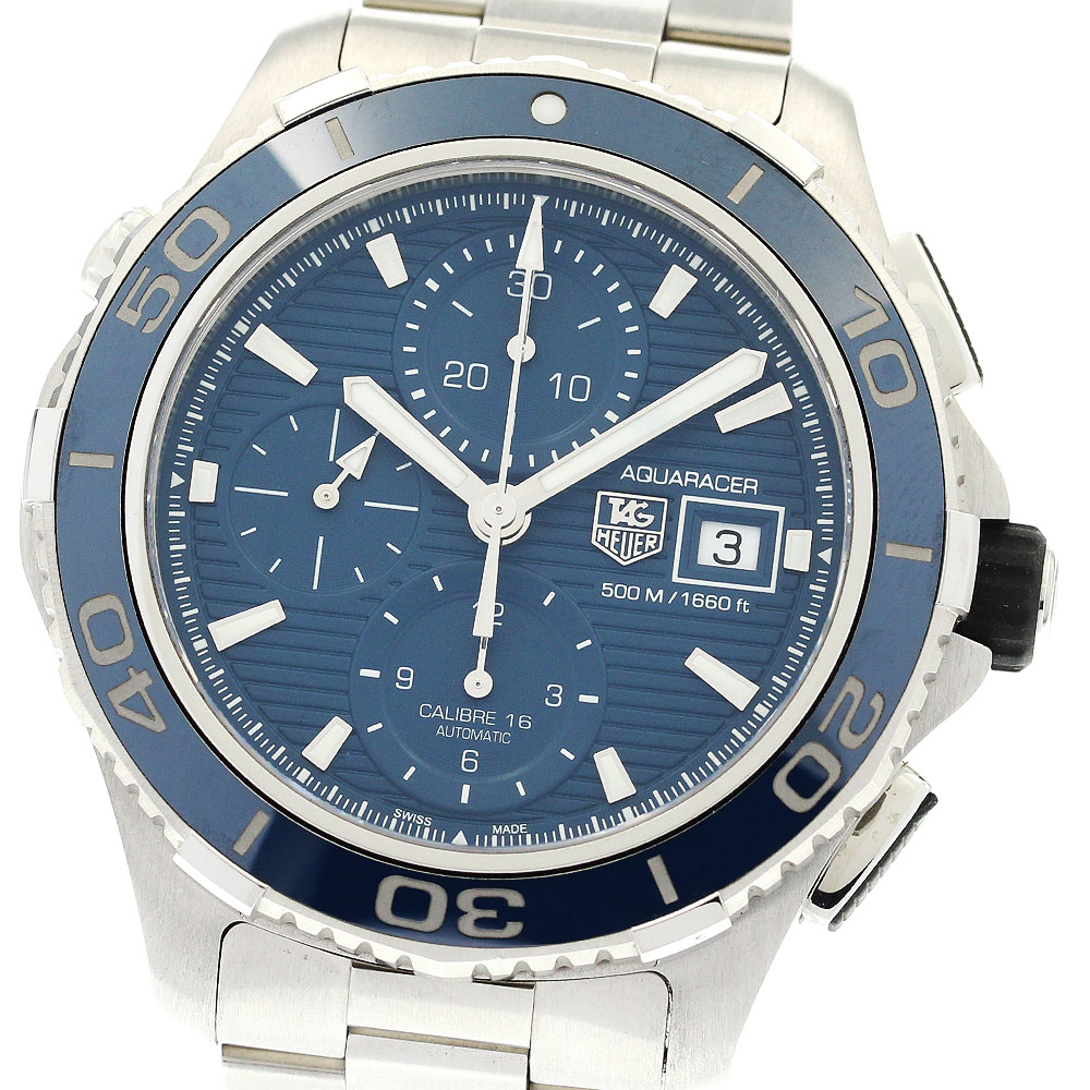 楽天市場】美品 タグ ホイヤー TAG HEUER アクアレーサー 300M クロノ