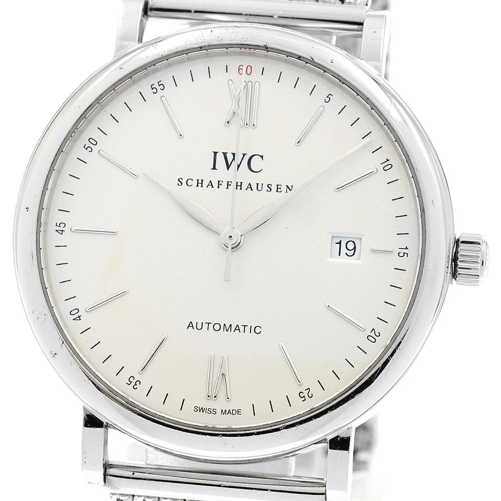 IWC SCHAFFHAUSEN IW356505 ポートフィノ デイト 自動小銃一巻き メンズ _885296【中古】