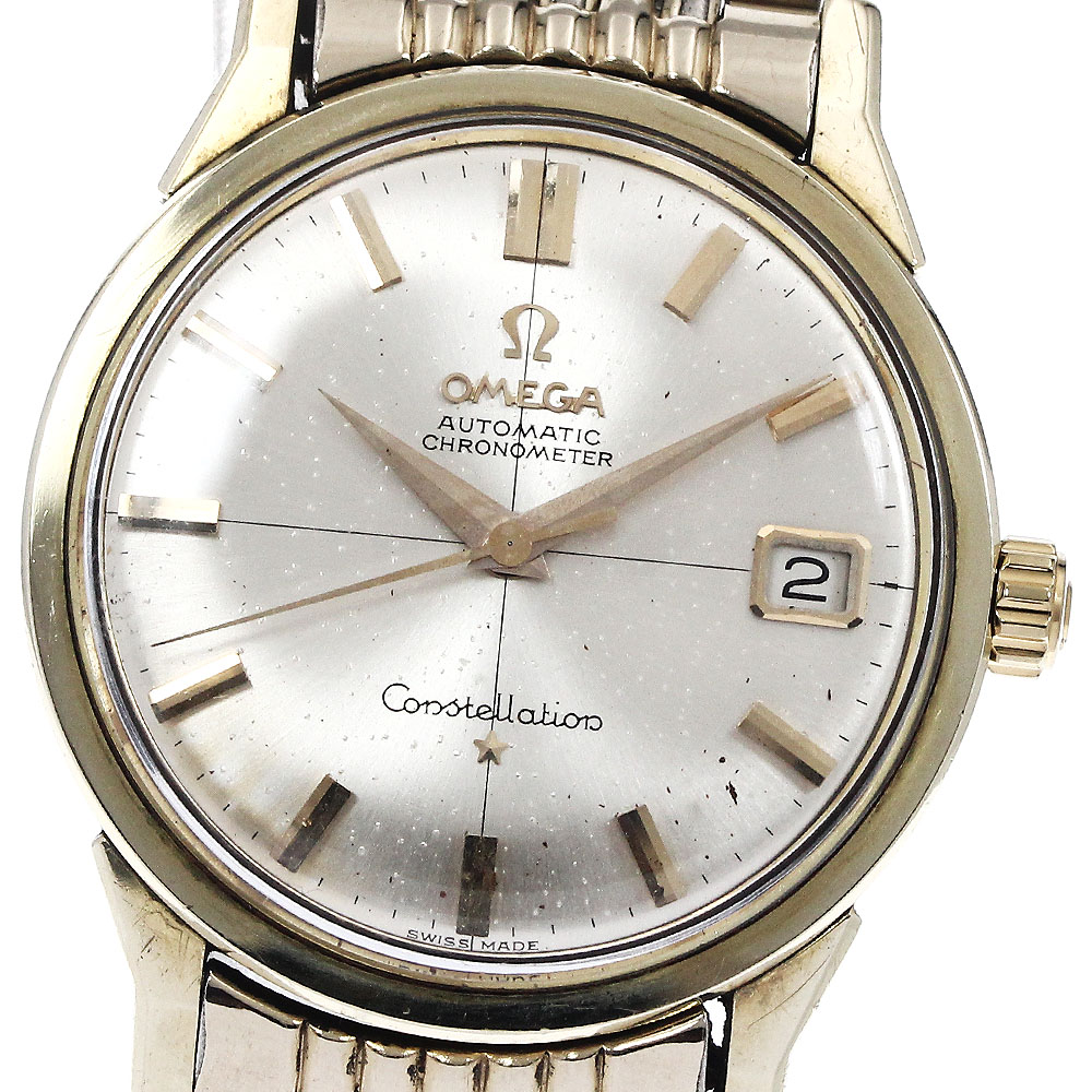 オメガ OMEGA 14902 62SC コンステレーション ライスブレスレット cal.561 クロスライン 自動巻き メンズ _877176【ev15】【中古】｜CLOSER