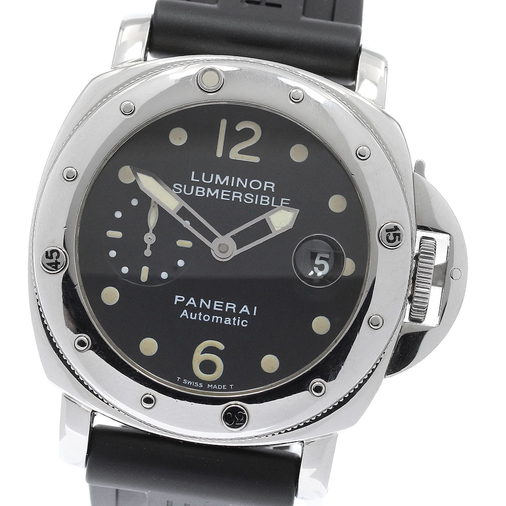 訳あり パネライ PANERAI PAM00024 ルミノール サブマーシブル ピカサブ デイト スモールセコンド 自動巻き メンズ 保証書付き_898047【中古】|CLOSER