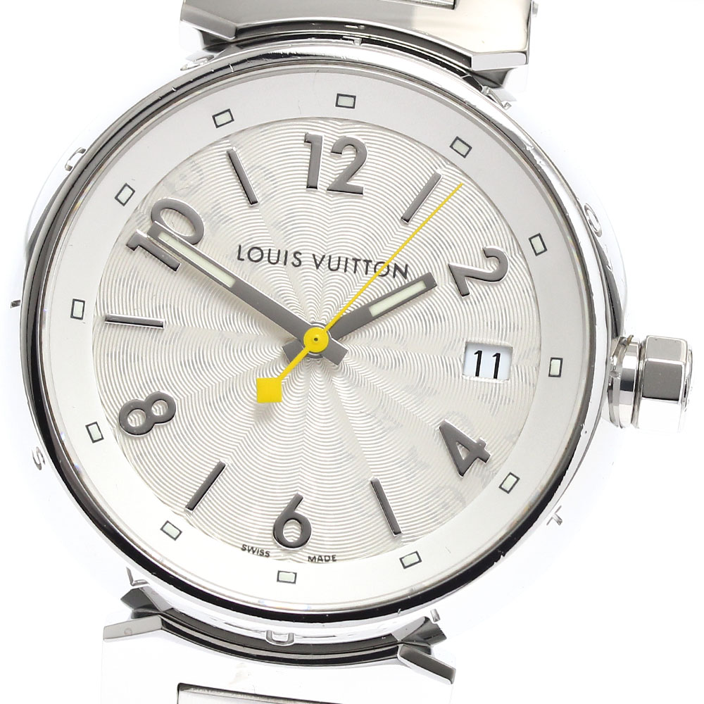 ルイ・ヴィトン LOUIS VUITTON Q13130 タンブール ホログラム デイト クォーツ レディース 良品 _898106【ev15】【中古】|CLOSER