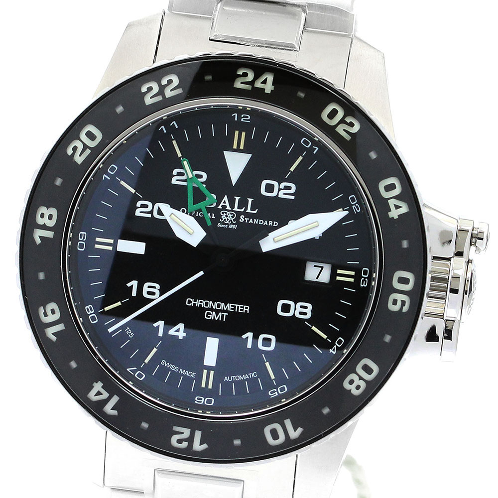 ボールウォッチ BALLWATCH DG2018C-S1CJ-BKGR 科学技術者 ハイドロ炭素 GMT デイト 自動小銃一巻き メンズ 未当て嵌める品 御墨付き付き添い人_899255【電子ボルト15】【中古】