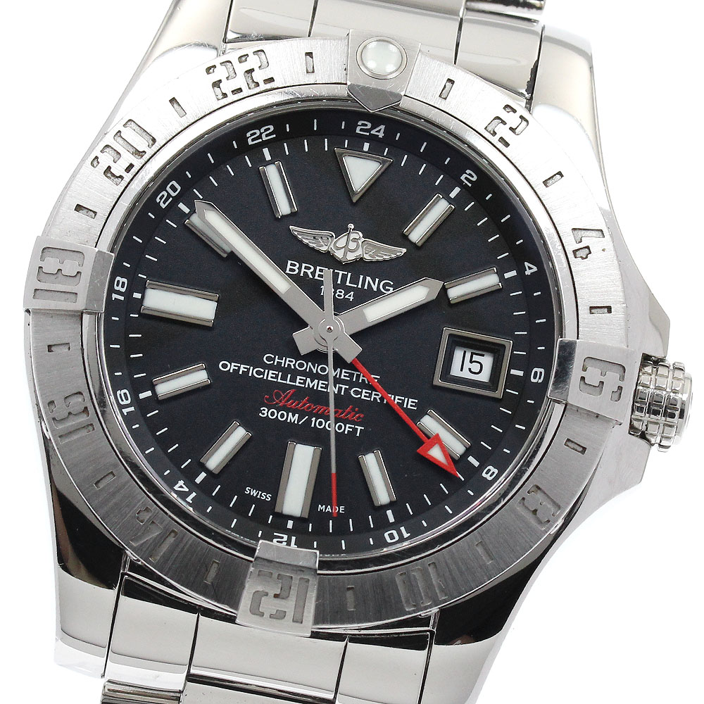 ブライト輪っか BREITLING A32390 アベンジャー2 GMT デイト 自動小銃一巻き メンズ _889231【中古】