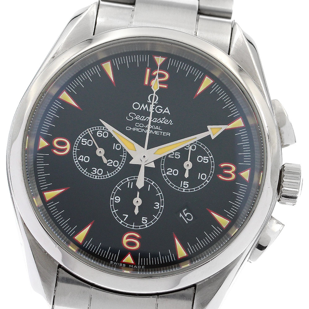 オメガ OMEGA 2512.54 シーマスター アクアテラ チャイナエクスプロラーズ リミテッド クロノグラフ 自動巻き メンズ _891489【中古】