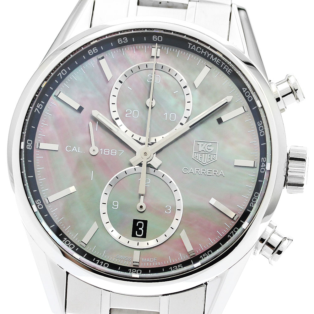 タグホイヤー TAG HEUER CAR211D.BA0724 カレラ クロノグラフ 自動小銃一巻き メンズ 良品 御墨付き付き添い人_897273【電子ボルト15】【中古】