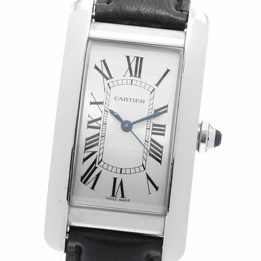 カルティエ CARTIER WSTA0017 貯蔵タンクアメリカンMM 自動小銃一巻き ボーイズ お墨付き付き添い人_894877【中古】