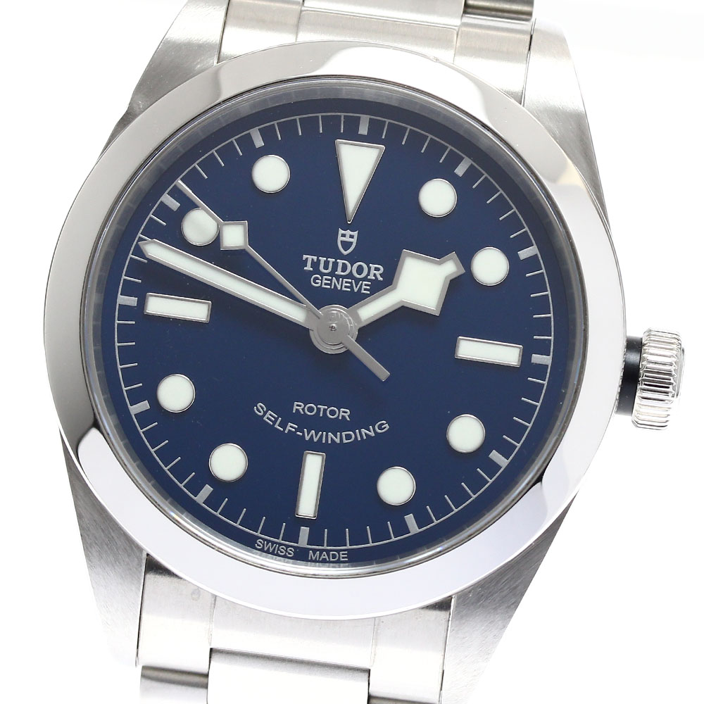TUDOR 自動巻き腕時計 ブラック　チューダー　79500 美品 トケマー:チューダー ブラックベイ36 79500 黒文字盤 自動巻 極