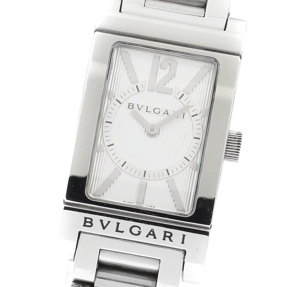 楽天市場】BVLGARI ブルガリ レッタンゴロ RT39S 白文字盤 SS×革