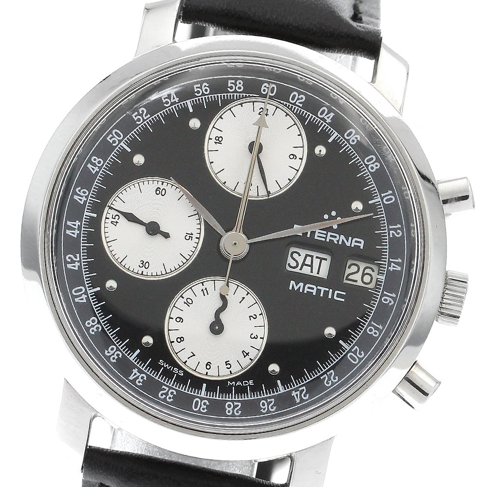 エテルナ Eterna 684.2169.41 エテルナマテッィク デイデイト 自動巻き メンズ _902936【ev10】【中古】