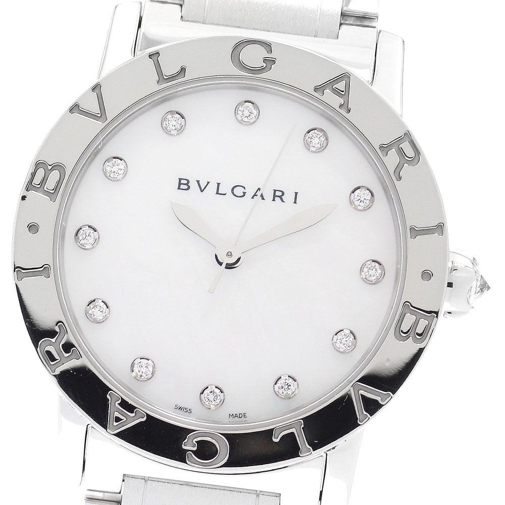 ブルガリ BVLGARI BBL33S ブルガリブルガリ 12Pダイヤ 自動巻き ボーイズ 良品 保証書付き_899143【ev10】【中古】 122,760円