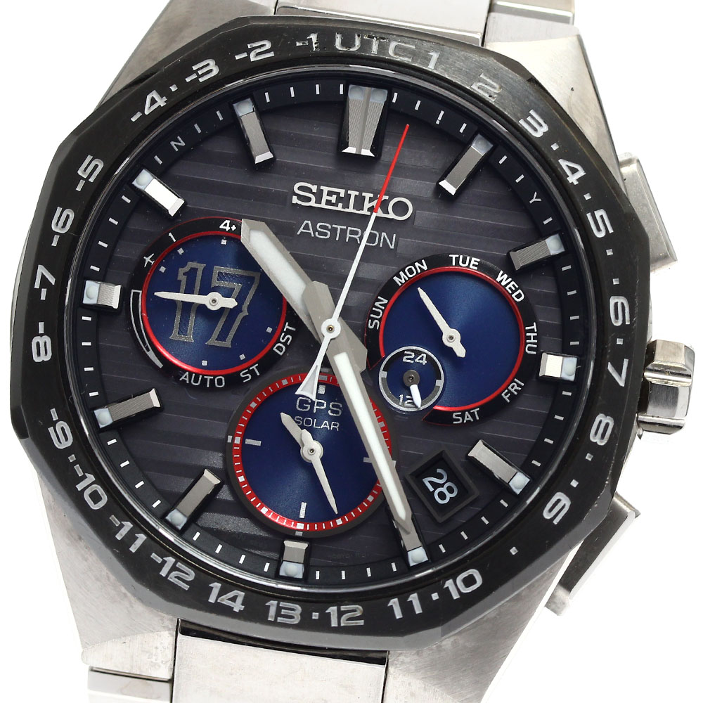 セイコー SEIKO SBXC141/5X53-0CF0 アストロン ネクスター 大谷翔平 2023 クロノグラフ ソーラー電磁波 メンズ 箱・御墨付き付き添い人_900694【中古】