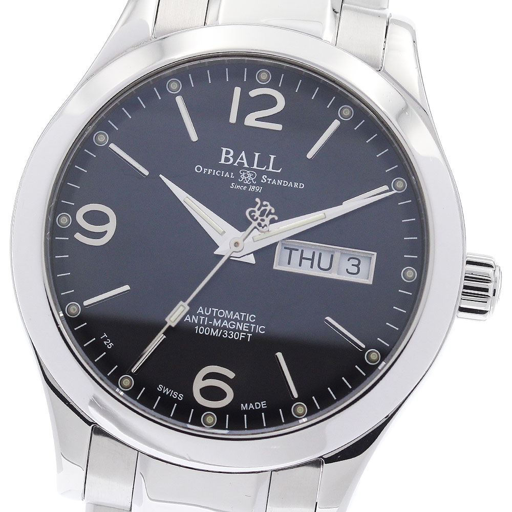 ボール BALL WATCH NM9126C-S14J-BK エンジニア3 オハイオ デイデイト 自動巻き メンズ 美品 保証書付き_900361【ev10】【中古】 81,566円