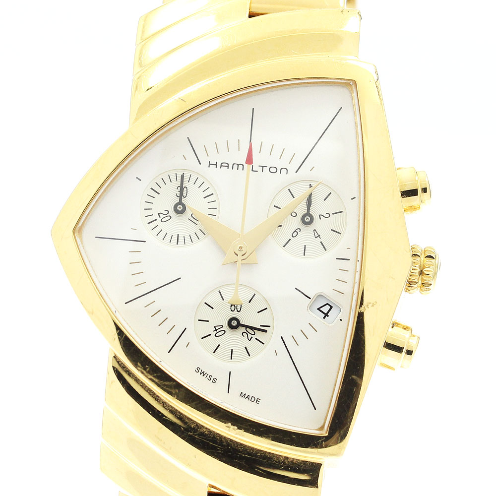 HAMILTON ハミルトン ベンチュラ 楽天市場】☆良品【HAMILTON】ハミルトン ベンチュラ クロノ