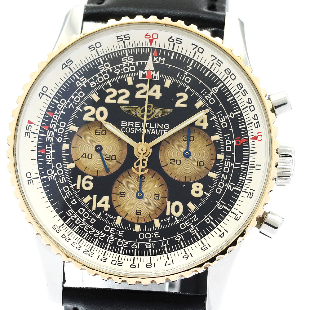 ブライトリング BREITLING D12022 ナビタイマー コスモノート クロノグラフ YGベゼル 自動巻き メンズ _899686【ev10】【中古】