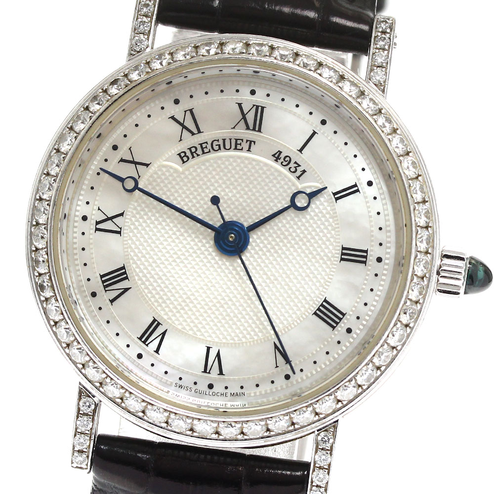 ブレゲ Breguet 8068 クラシック K18WG ダイヤベゼル 自動巻き レディース _819619【中古】|CLOSER