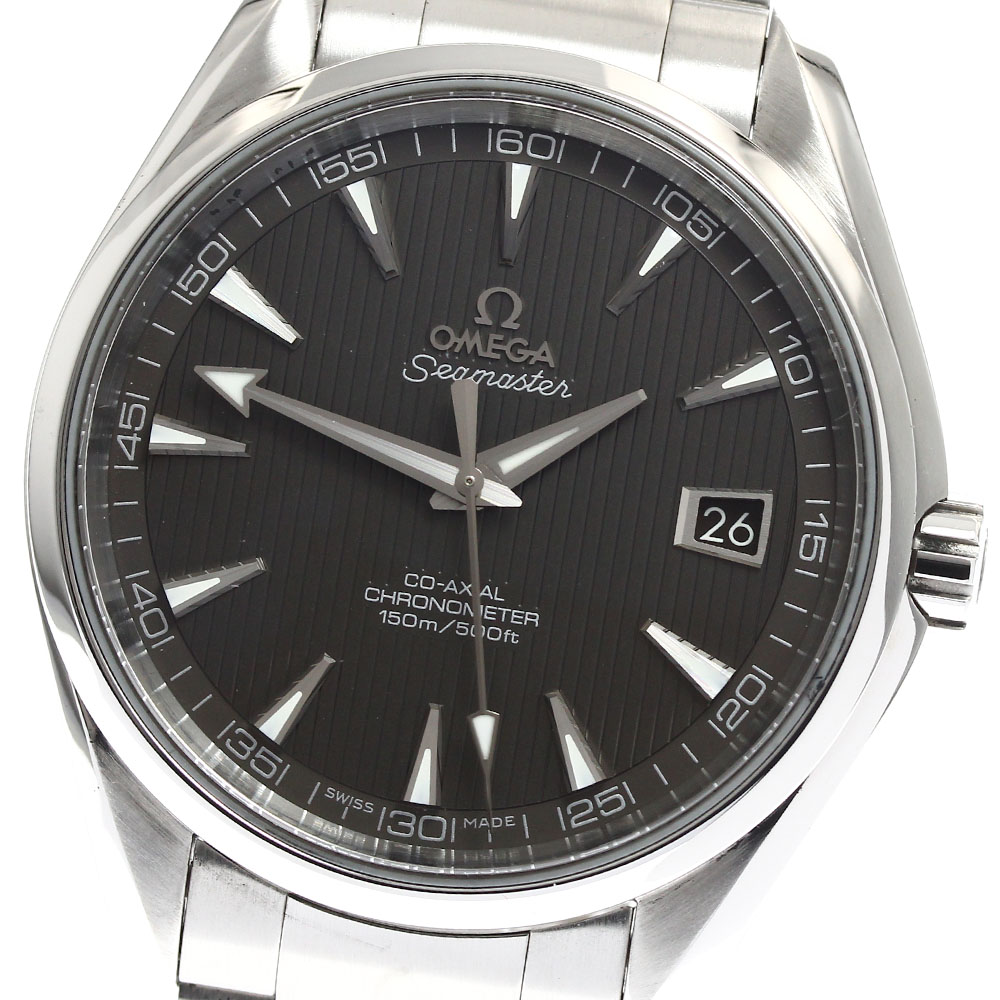 オメガ OMEGA 231.10.42.21.06.001 シーマスター アクアテラ 150M デイト 自動巻き メンズ 良品 保証書付き_901261【中古】