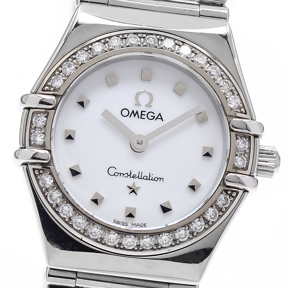 オメガ OMEGA コンステレーション ダイヤベゼル クォーツ レディース _896952【中古】