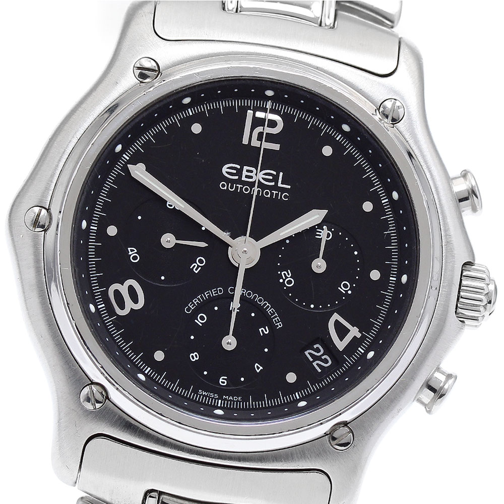 エベル EBEL E9137240 1911 モデュロール クロノグラフ 自動小銃一巻き メンズ _899195【電子ボルト15】【中古】 メンズ腕時計-腕時計