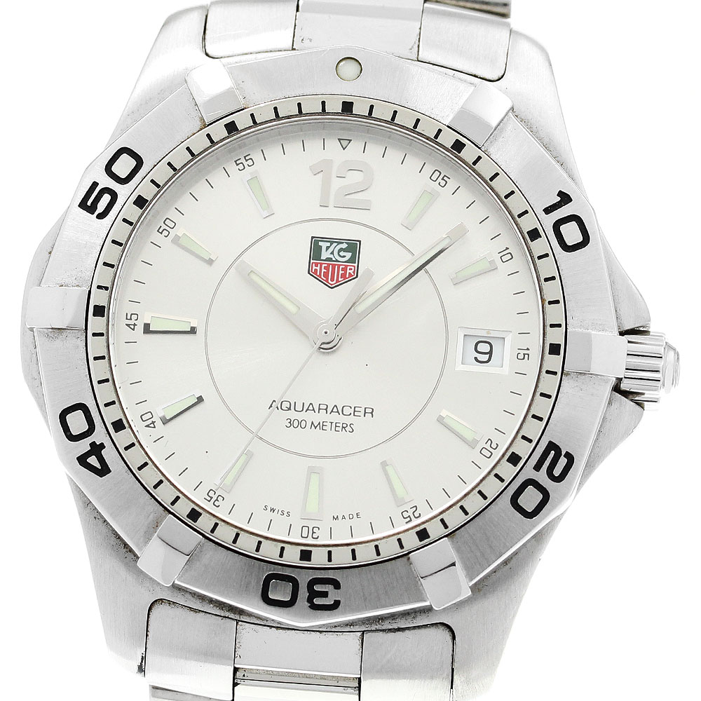 【美品】タグホイヤー TAG HEUER WAF1110 アクアレーサー デイト タグホイヤー TAG HEUER WAF1110 アクアレーサー デイト クォーツ