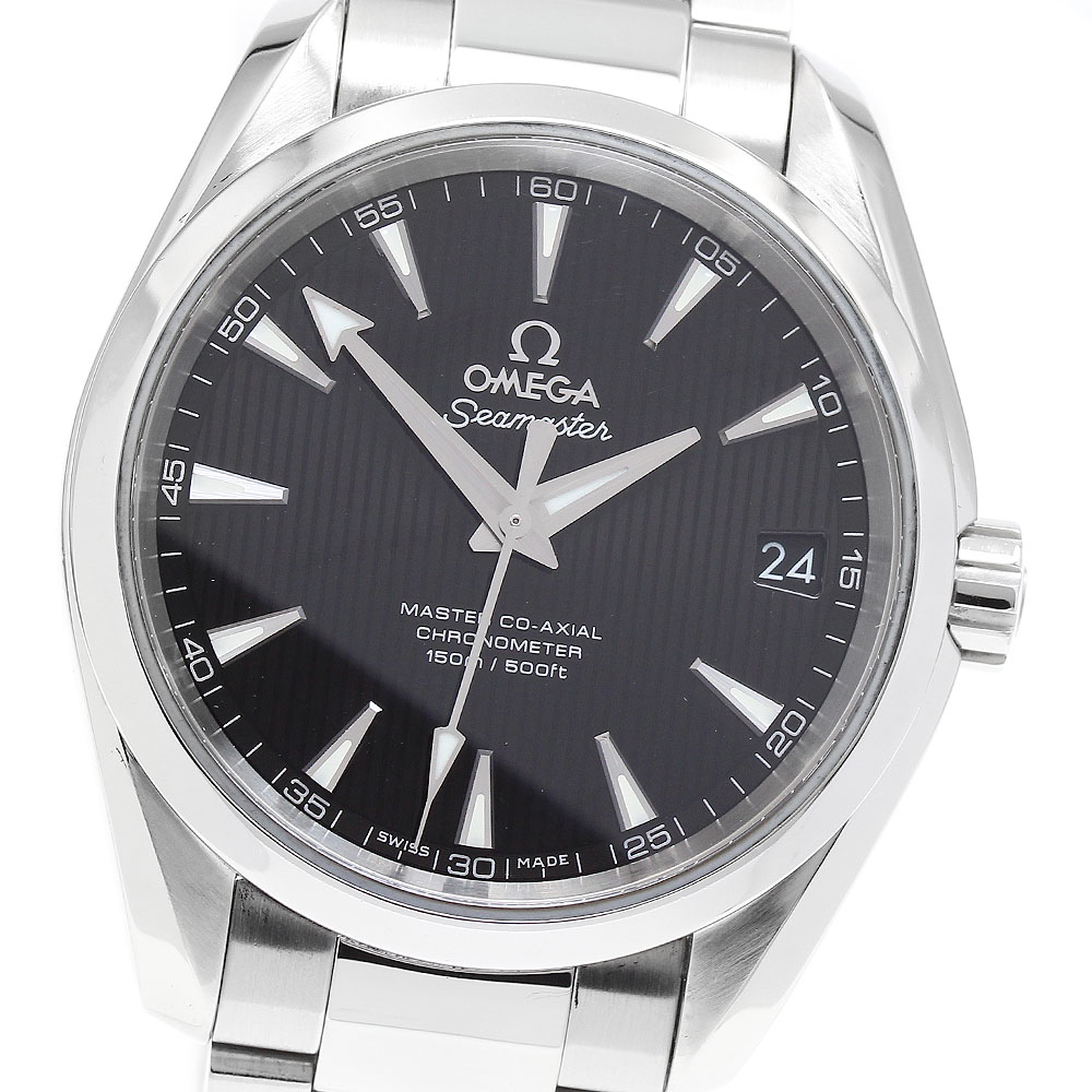 オメガ OMEGA 231.10.39.21.01.002 シーマスター アクアテラ マスターコーアクシャル デイト 自動巻き メンズ _902693【中古】