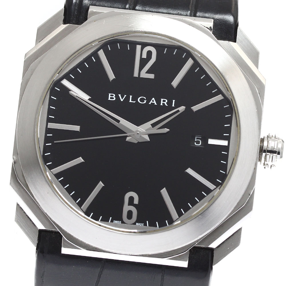 訳あり ブルガリ BVLGARI BGO41S オクト デイト 自動巻き メンズ _903737【中古】 180,400円