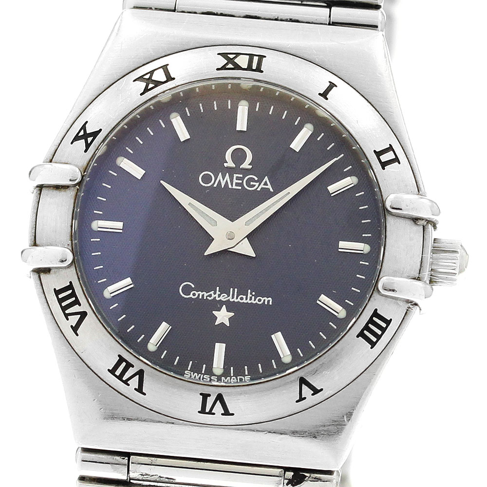 ゼロ OMEGA 1572.40 コンステレーション 石英 レディース 御墨付き付き添い人_883219【電子ボルト15】【中古】