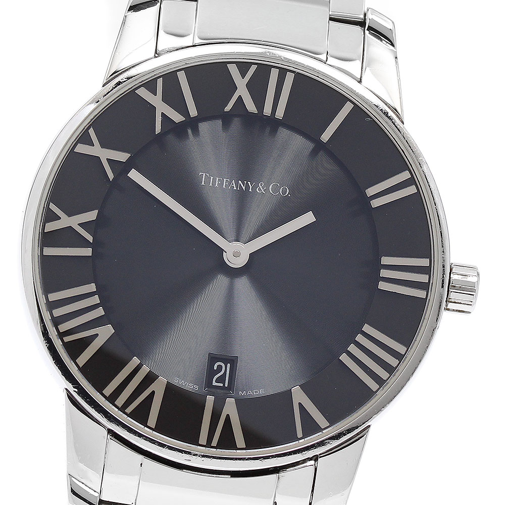 ティファニー TIFFANY&Co. Z1800.11.10A10A00A アトラスドーム デイト クォーツ メンズ _896298【ev10】【中古】