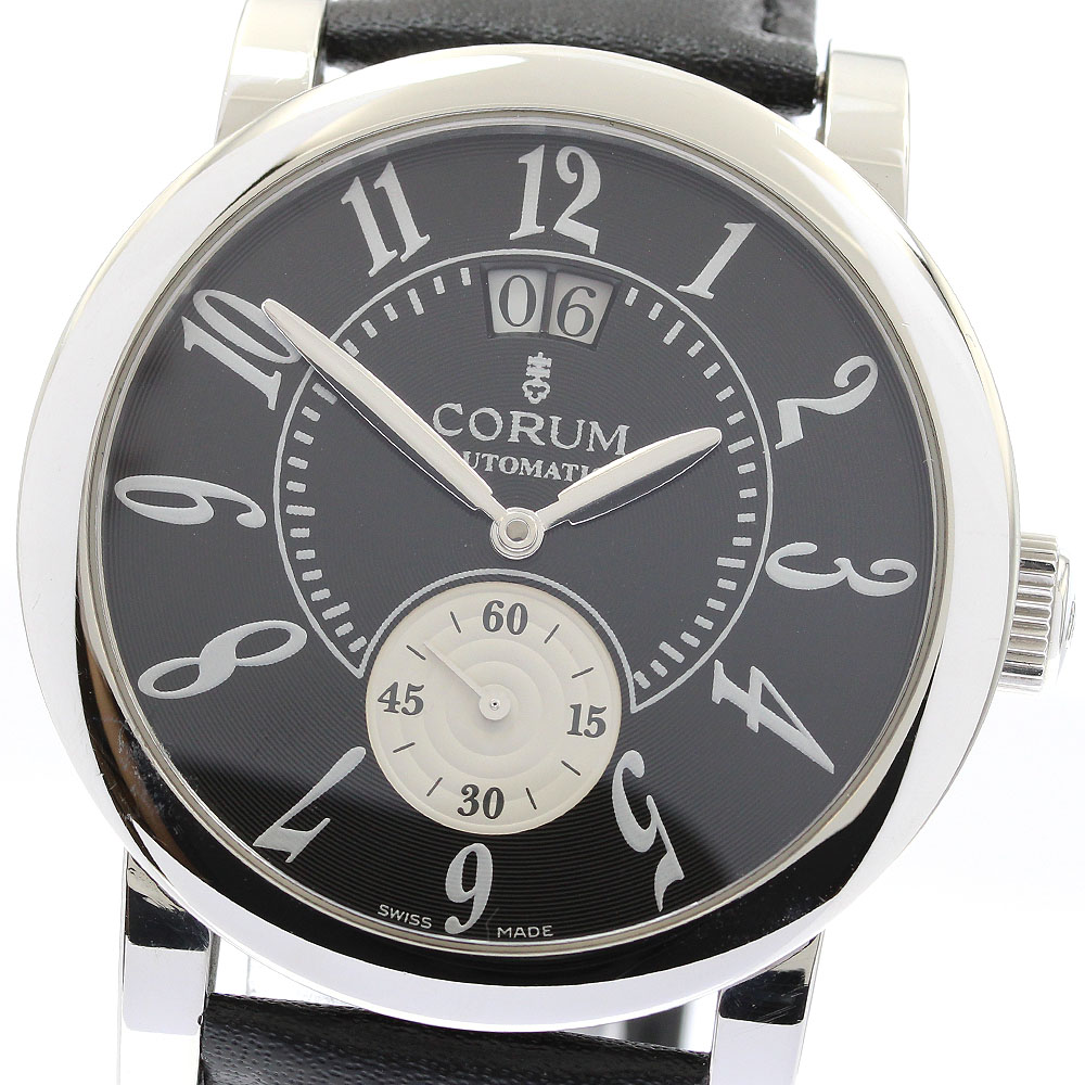 コルム CORUM 922.201.20 クラシカル ビッグデイト 自動巻き メンズ 良品 _899003【ev15】【中古】｜CLOSER
