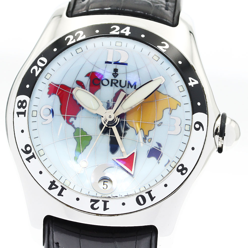 訳あり コルム CORUM 383.250.20 バブル GMT デイト 自動巻き メンズ _902904【ev15】【中古】｜CLOSER