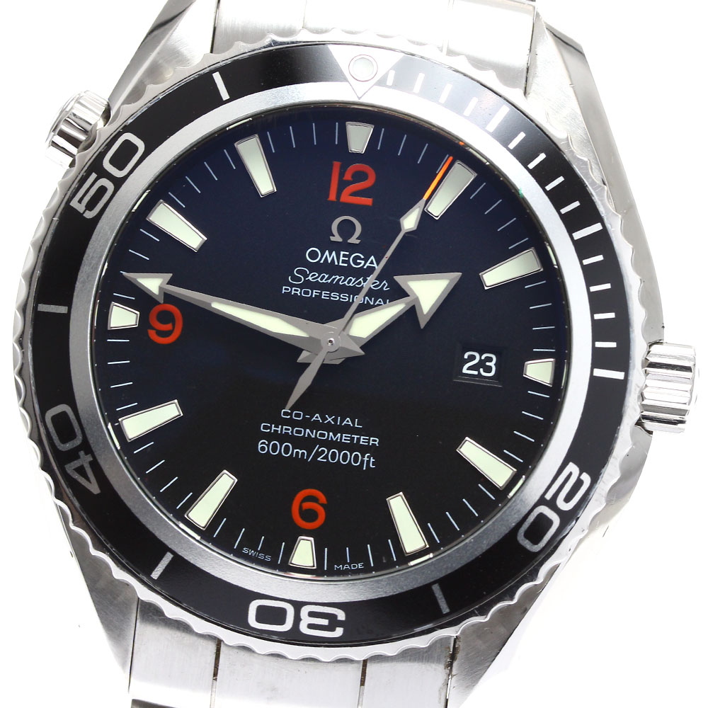 オメガ OMEGA 2200.51 シーマスター プラネットオーシャン デイト コーアクシャル 自動巻き メンズ 保証書付き_901210【中古】|CLOSER
