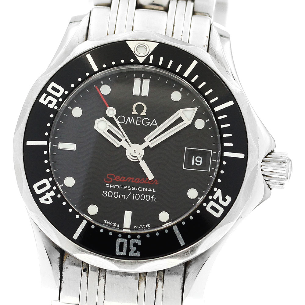 ゼロ OMEGA 212.30.28.61.01.001 シーマスター300 デイト 石英 レディース _901216【中古】