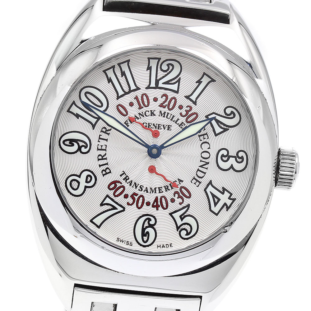 フランクミュラー FRANCK MULLER 2000SR トランスアメリカ ビーレトロセコンド 自動巻き メンズ 保証書付き_902037【中古】